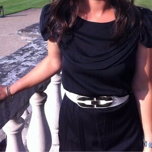 Alice + Olivia Black Silk Mini dress